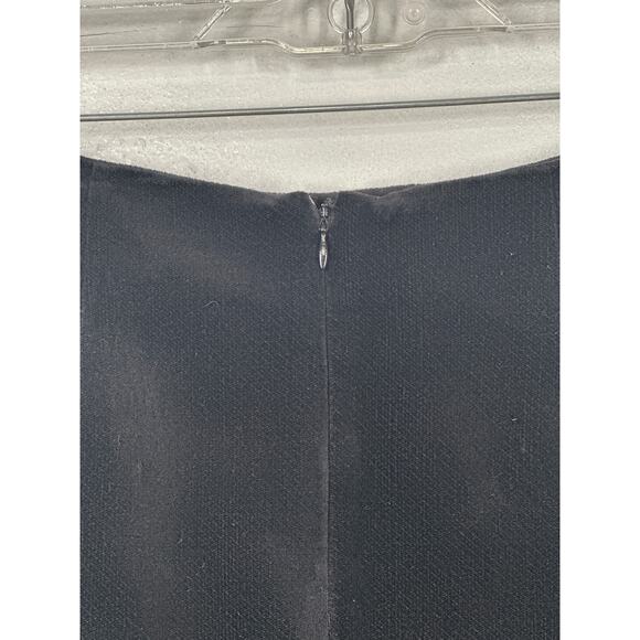 VTG CLIO Velvet Skirt 4 Black Red Embroidered Floral Boho Hippie Dark Coquette - Picture 5 of 12